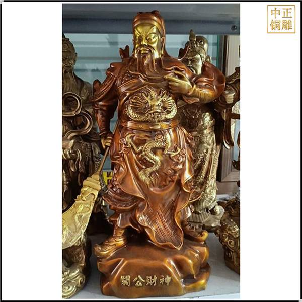 雕塑厂家介绍古代人物铜关公像(图1)