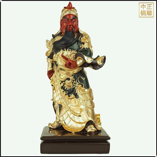 雕塑厂家介绍古代人物铜关公像(图2)