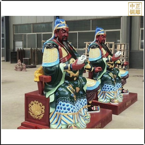 雕塑厂家介绍古代人物铜关公像(图4)