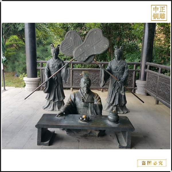 古代教书先生人物雕塑(图4)