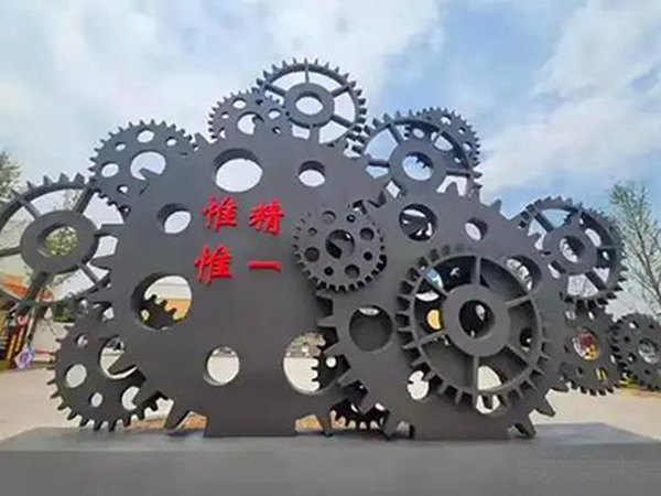 不锈钢齿轮雕塑