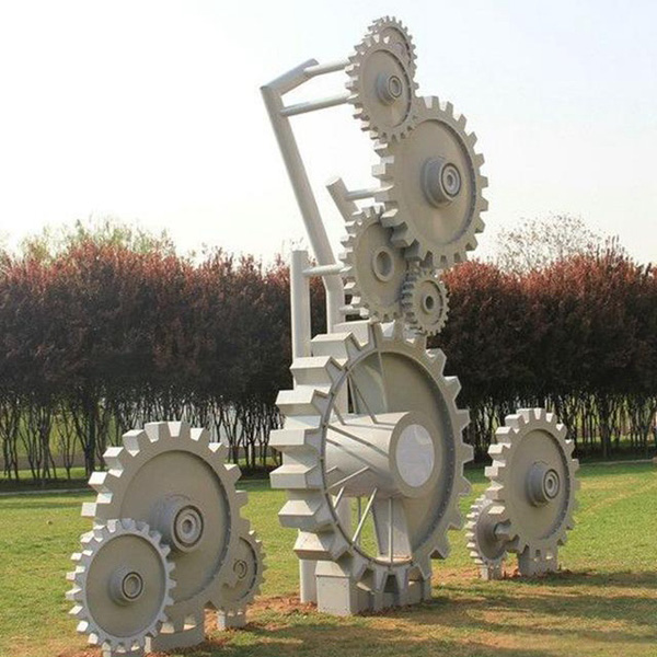 不锈钢齿轮雕塑