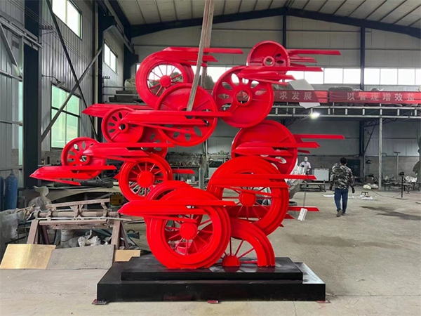 不锈钢齿轮雕塑