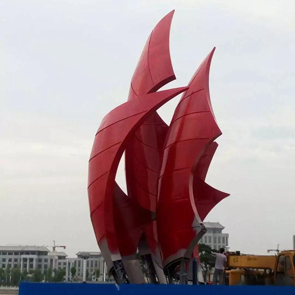 不锈钢帆船雕塑