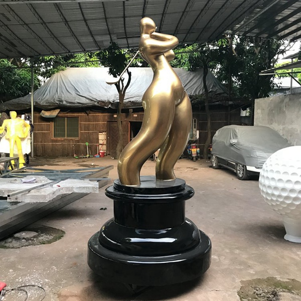 不锈钢高尔夫球雕塑