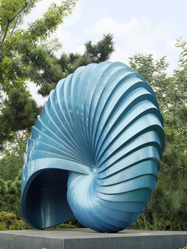 不锈钢海螺雕塑