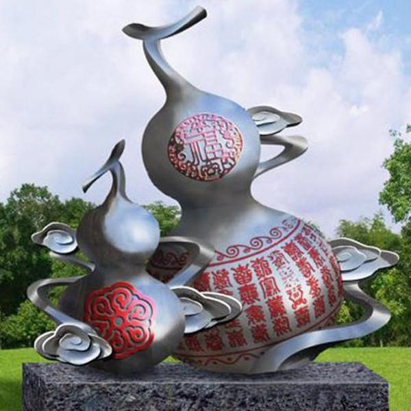 不锈钢葫芦雕塑