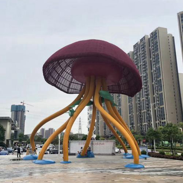 不锈钢蘑菇雕塑