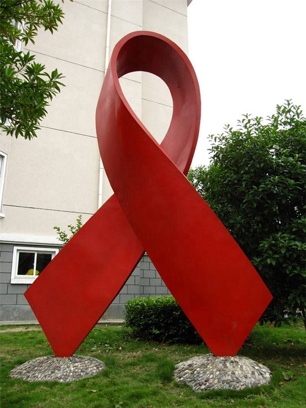 不锈钢飘带雕塑