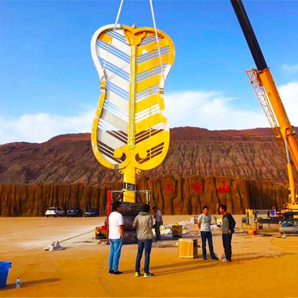 不锈钢扇子雕塑