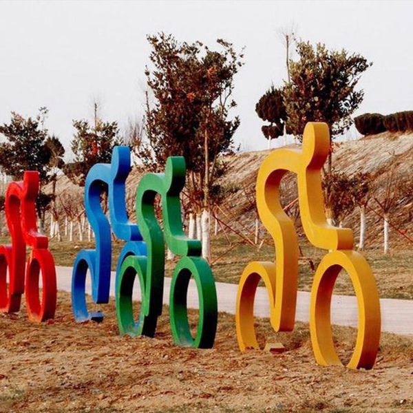 不锈钢运动雕塑