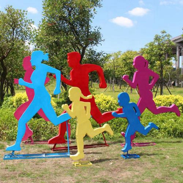 不锈钢运动雕塑