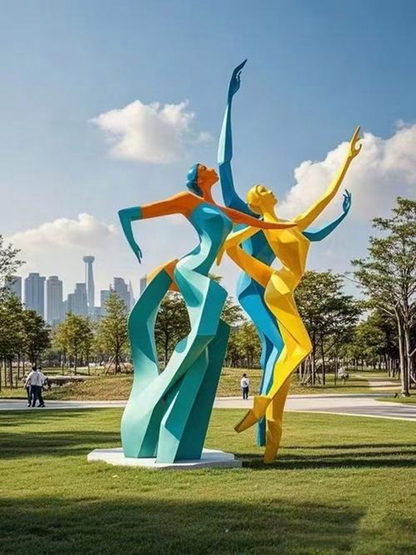 不锈钢运动雕塑