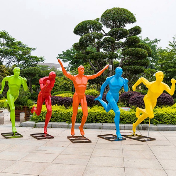 不锈钢运动雕塑