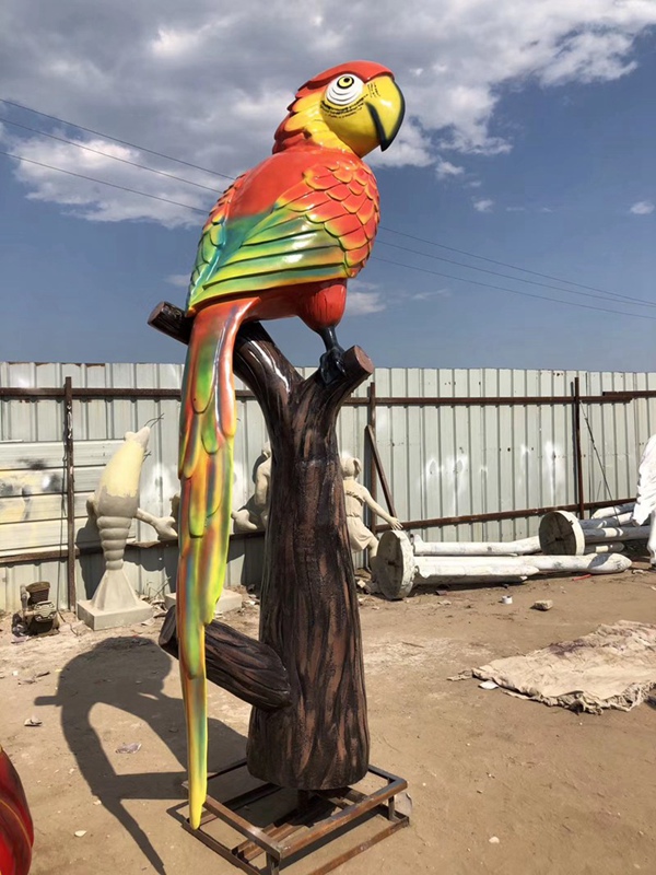 鹦鹉雕塑