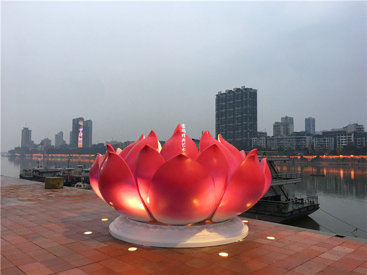 1609738699122071.jpg 四川乐山大佛景区莲花雕塑及莲花灯(图25)