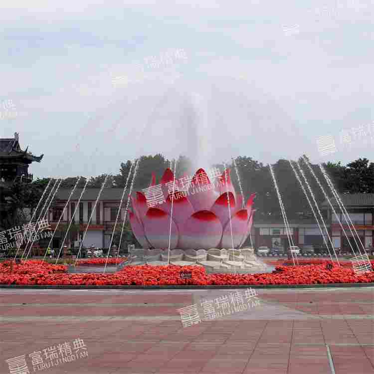 1689931051121643.jpg 四川乐山大佛景区莲花雕塑及莲花灯(图37)