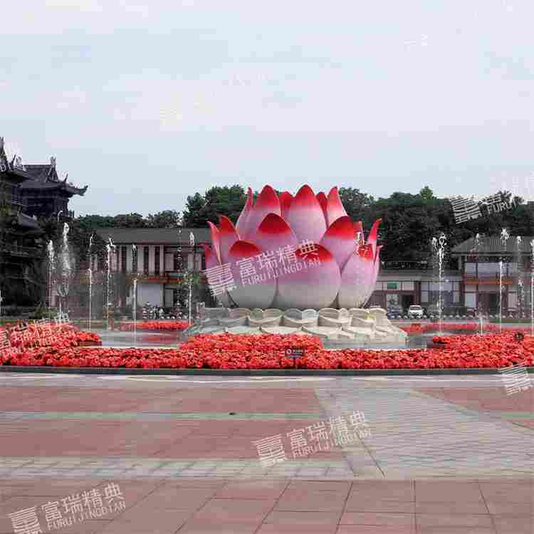 1689931051260150.jpg 四川乐山大佛景区莲花雕塑及莲花灯(图39)
