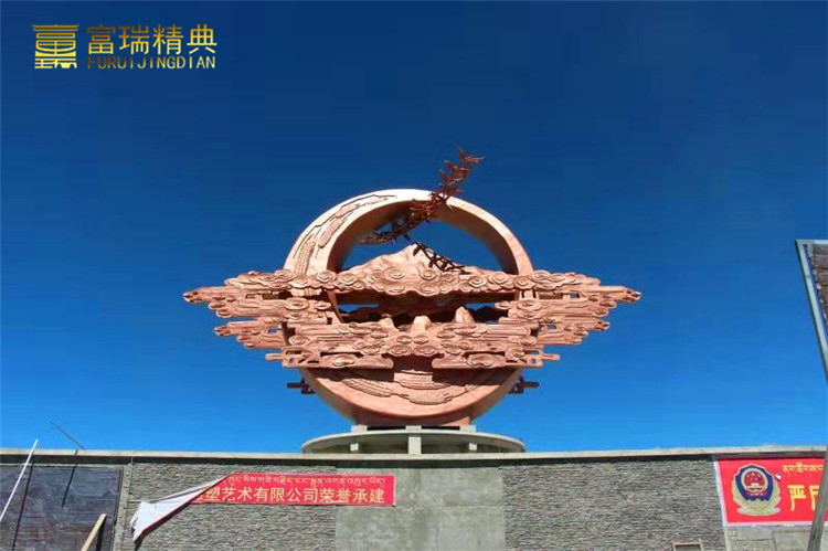 西藏日喀则城市入口锻铜雕塑(图4)
