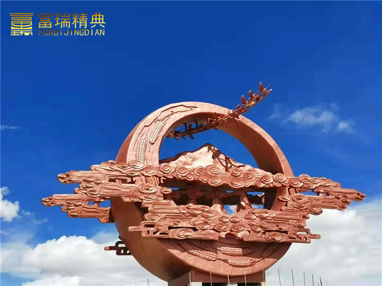 西藏日喀则城市入口锻铜雕塑(图9)