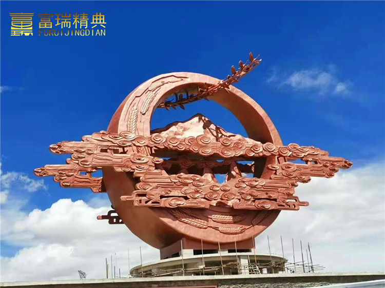 西藏日喀则城市入口锻铜雕塑(图10)