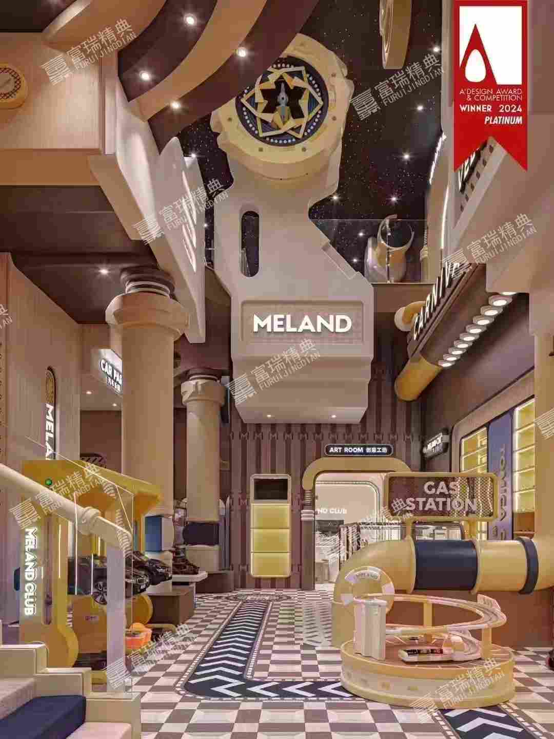 北京五棵松室内玻璃钢美陈雕塑(图2)