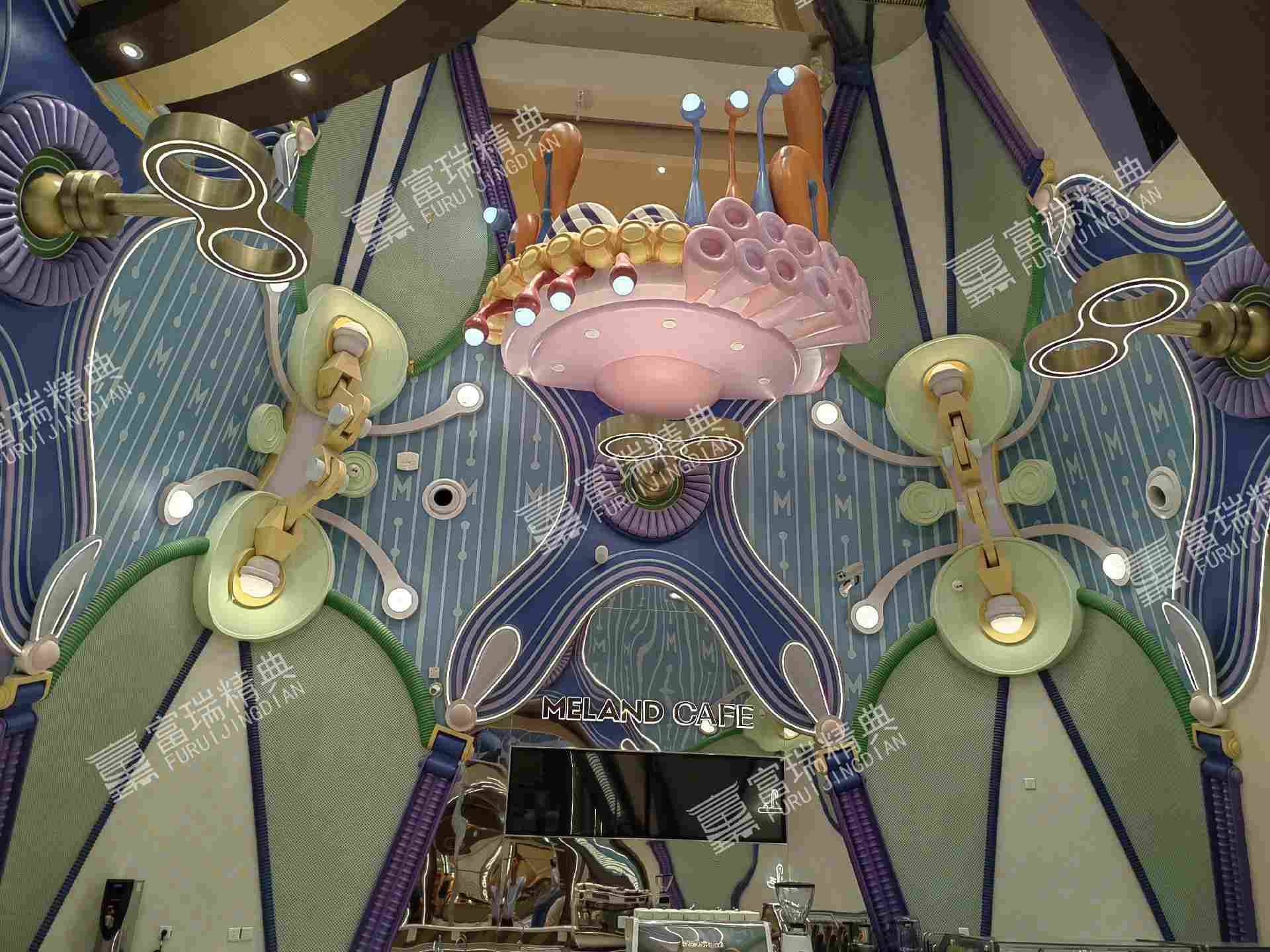 北京五棵松室内玻璃钢美陈雕塑(图18)