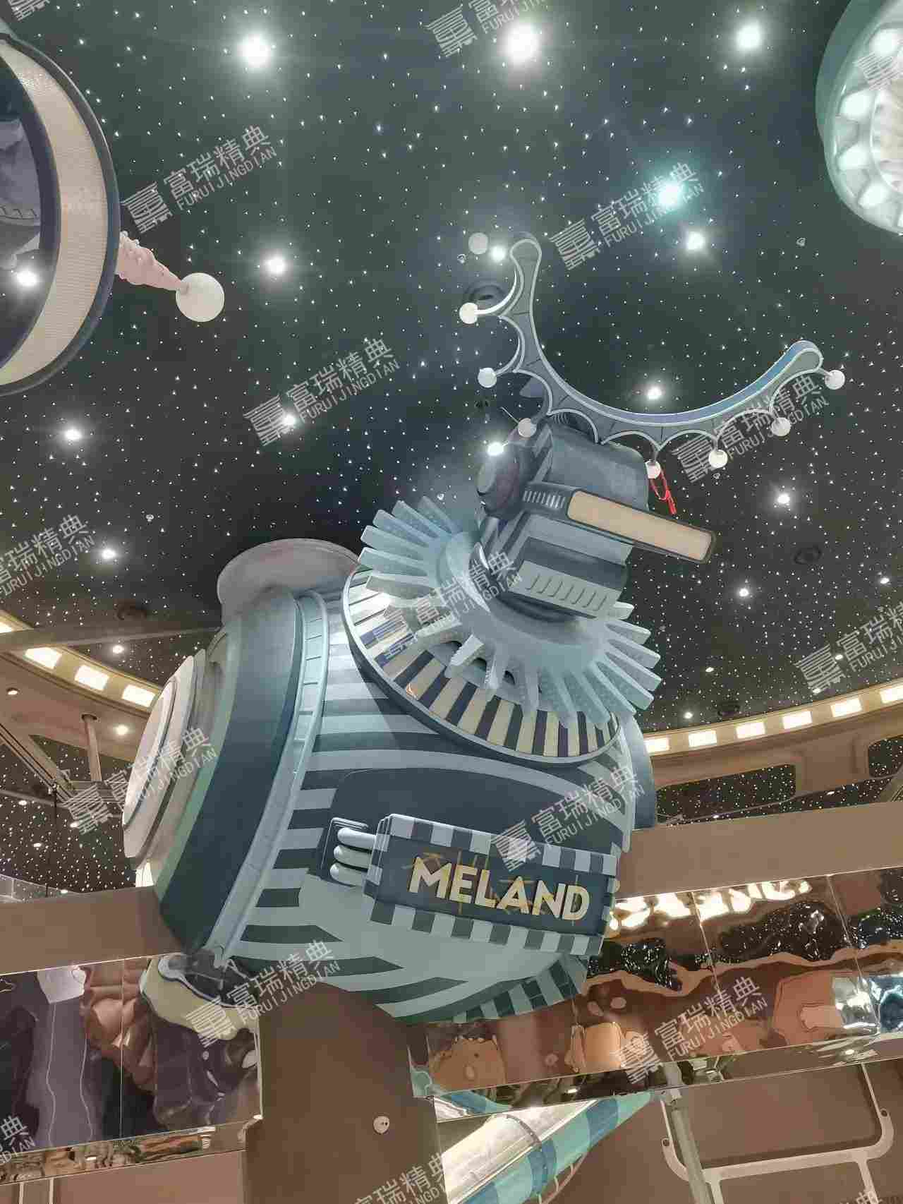 北京五棵松室内玻璃钢美陈雕塑(图21)