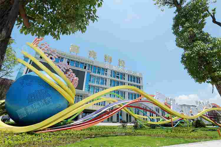 四川南充高坪乡村振兴不锈钢雕塑(图2)