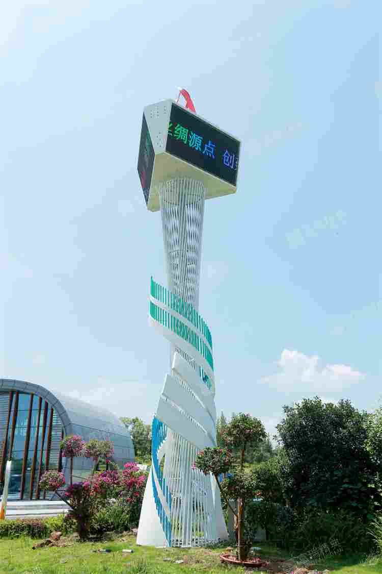 四川南充高坪乡村振兴不锈钢雕塑(图9)