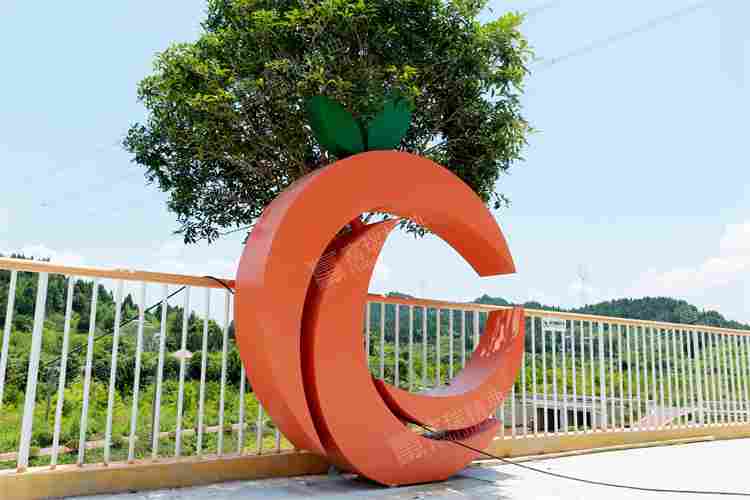 四川南充高坪乡村振兴不锈钢雕塑(图20)