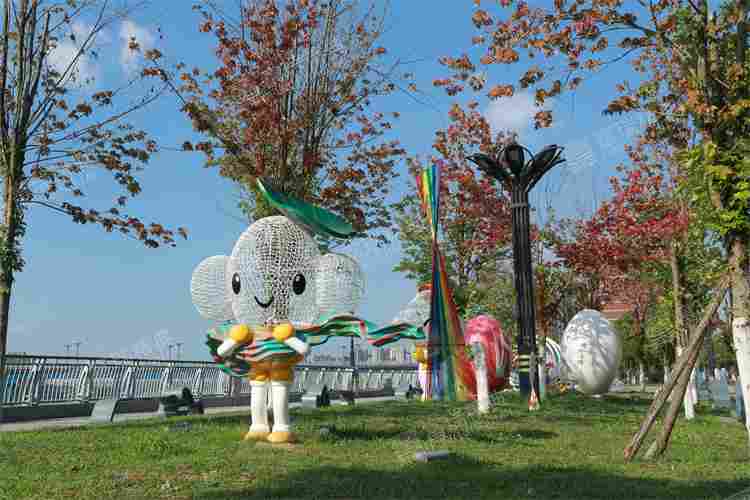 四川南充高坪乡村振兴不锈钢雕塑(图26)